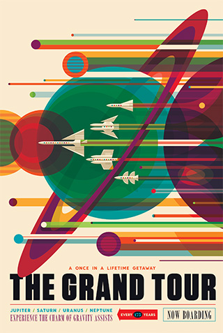 The Grand Tour - JPL Travel Poster