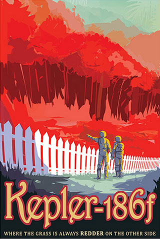 Kepler-186f - JPL Travel Poster