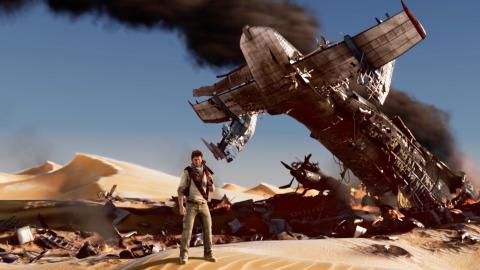 screen capture from the video game Uncharted: The Nathan Drake Collection