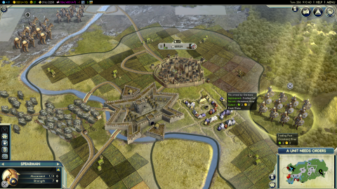 screen capture from Civilization 5: Campaign Edition