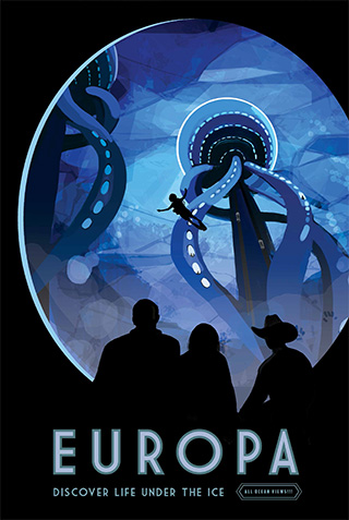 Europa - JPL Travel Poster