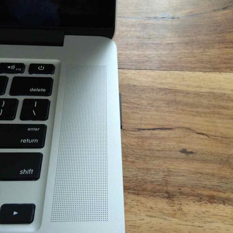 Transcend JetDrive Lite installed in a MacBook.